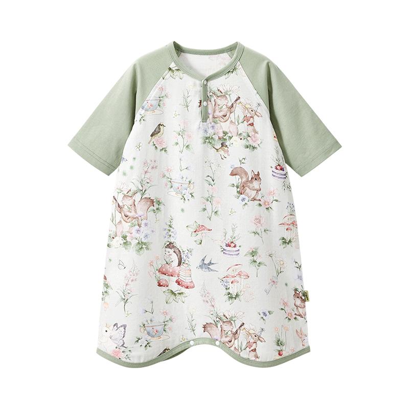WELLBER Unisex Kids  Lightweight Gauze Sleep Robe Nightgown 120