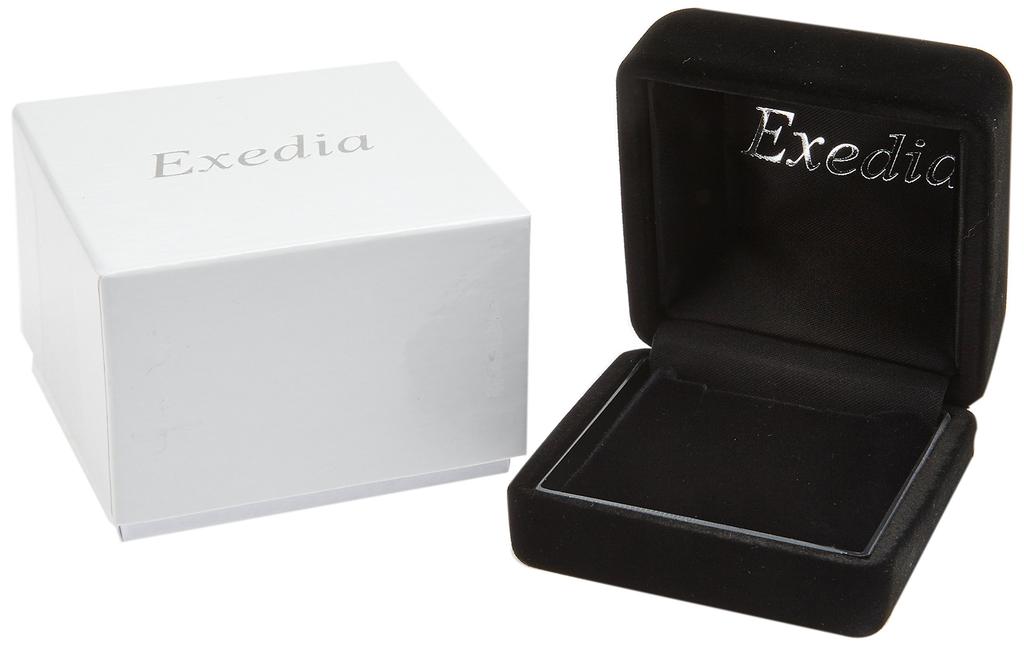 Exedia 18K White Gold Diamond Pinky Ring Japanese Size 3 AMWDRP83,