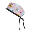 Adjustable Cotton Surgical Cap with Cartoon Print for Women and Men
