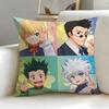 Klassische Anime HUNTER HUNTER Kissenhülle Weich & Leicht zu Waschen Kissenbezug – Vielseitig für Sofa, Bett, Reise und Büro