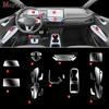 Para Volkswagen VW Id3 2024 Panel de Palanca de Cambios Pantalla de Navegación Interior de Automóvil Película Protectora de TPU Pegatina Anti-Arañazos
