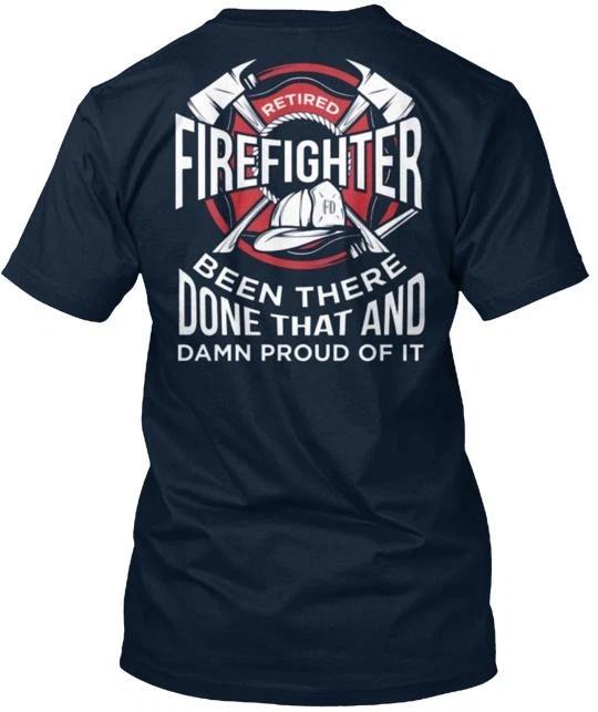 Retired Firefighter T T shirt Made in the USA Size S to 5XL M