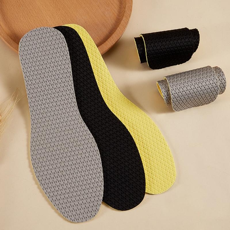 1 Pair Unisex Breathable Insoles for Barefoot Shoes with Customizable Fit Moisture Wikcing Anti Odor Shoe Inserts Pads
