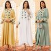 AB429 Elegant Embroidered Pullover Dress for Muslim Women