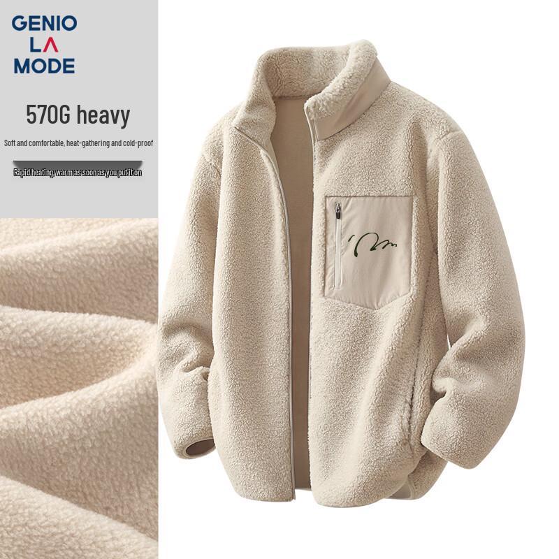 

GENIOLAMODE Men s Heavyweight Double-Sided Fleece-Lined Winter Jacket M