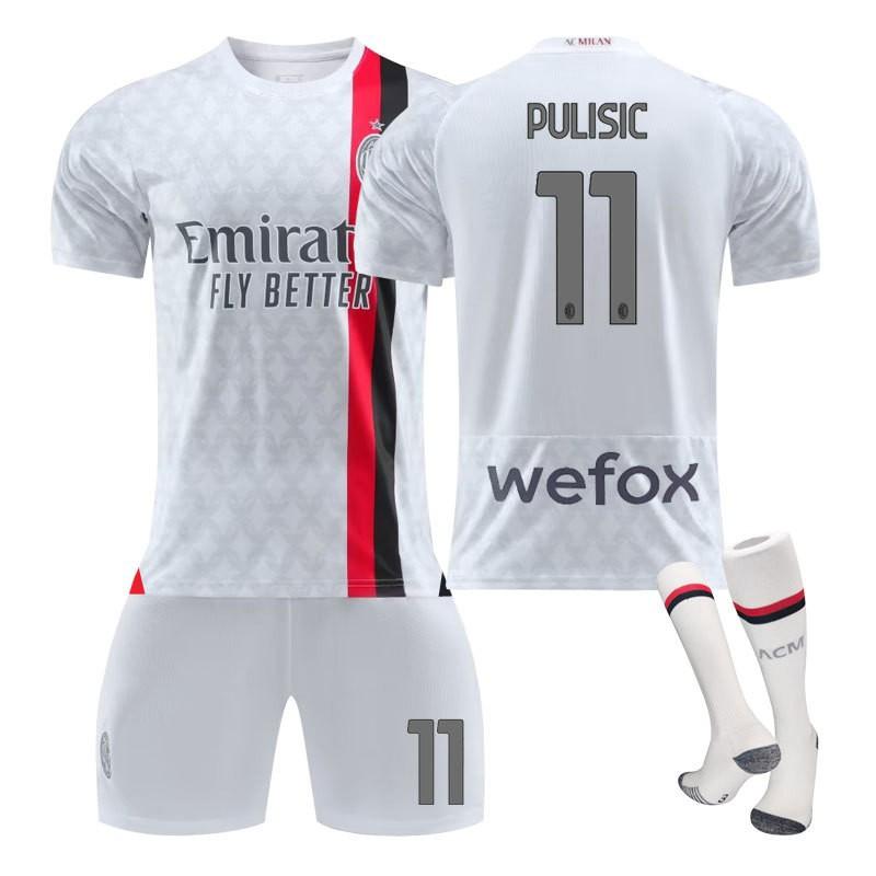 AC Milan Jerseys 2324 Away Children Students Adults Sports Group Purchase Men's Women's Suits Football Uniforms Stars