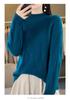 Women's Wool Blend High Neck Chunky Knit Sweater - Warm, Thick, Skin-Friendly Autumn/Winter Ready-to-Wear Arrival