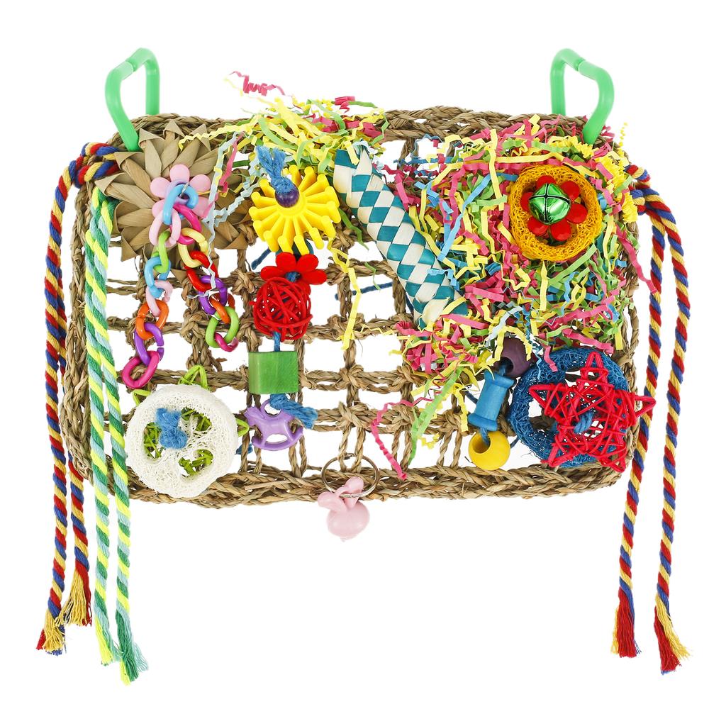 Bird Toys Handmade Bird Foraging Toys Fun Parakeet Toys Portable Parakeet Foraging Toy Parrot Chewing Toy Bird Parrot Toy 1x7.9