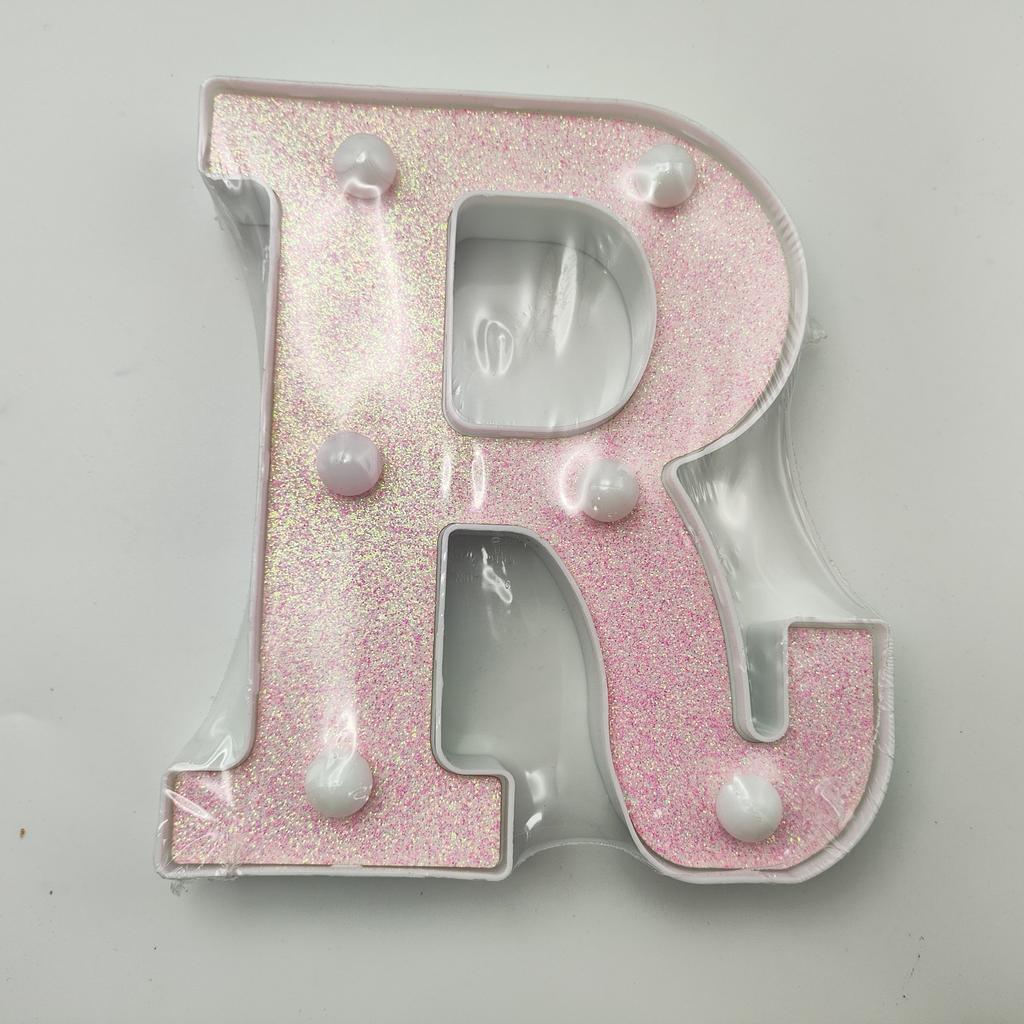 1pc Vibrant LED Lighting Letter - Battery Powered,Dimmable for Bedroom, Birthday Party, Wedding, Home, Christmas, and Eid Al-Adha Mubarak Decorations