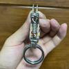Stainless steel Keychains, Handmade Hook Buckle Multicolor Bead Mechanical Car Key Ring, Halloween Men Gift Hanging Home Crafts