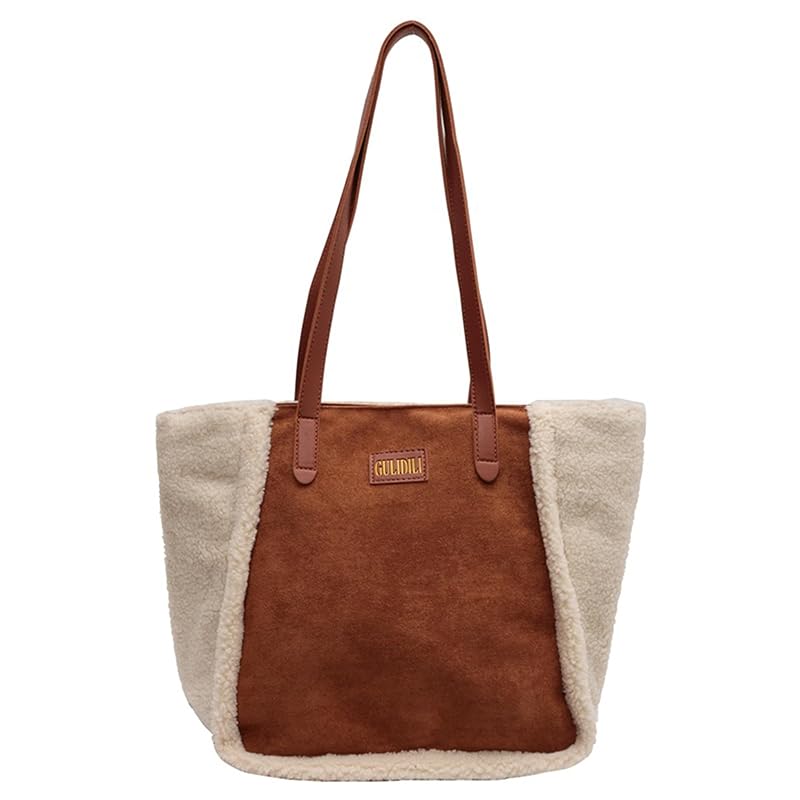 

[TAITENG] tote bag ladies boa shoulder bag fleece A4 handbag handbag shoulder bag shearling bag Fluffy Fluffy autumn winter large capacity commute