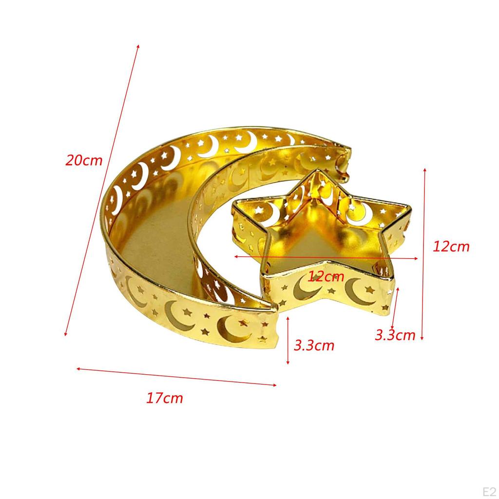 Eid Moon Star Dinner Plate Tava Mubarak Tacâm Decorat