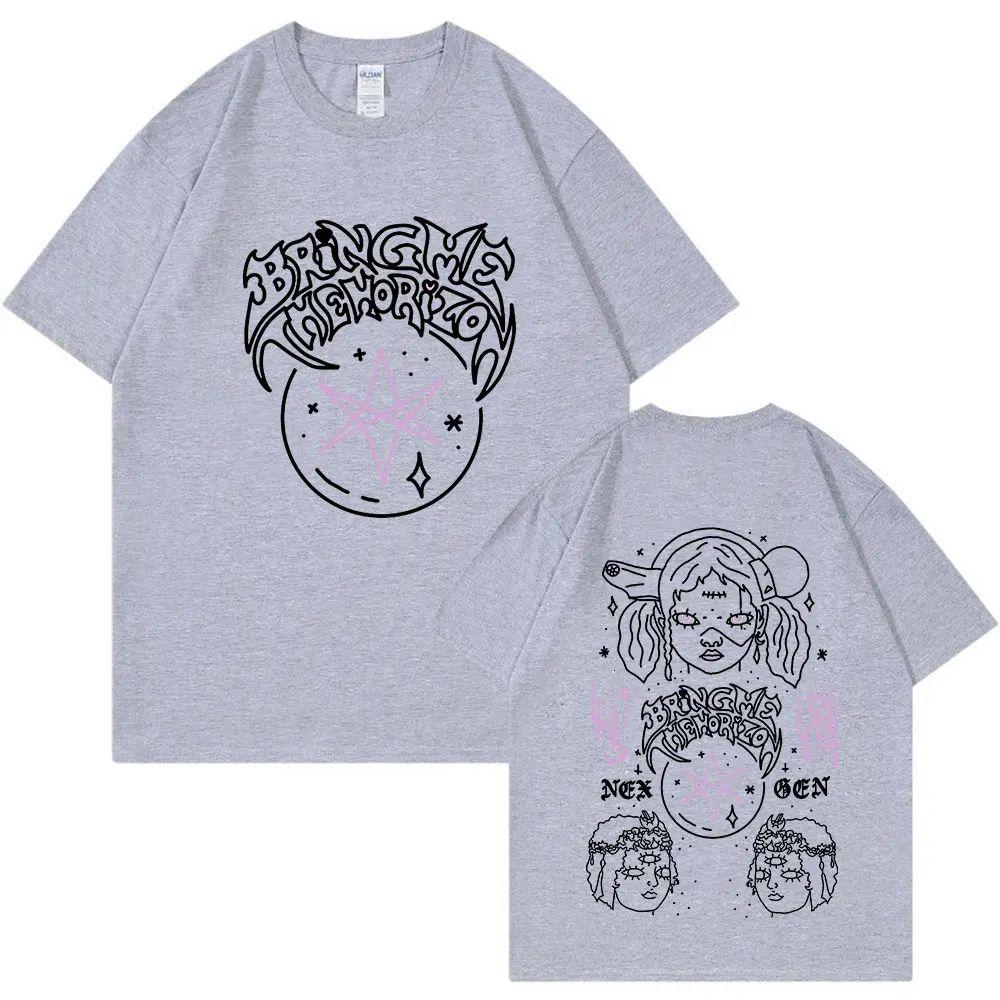 Y2k Mode Hip Hop Print T-Shirts Heavy Metal Rock Band T-Shirt Bmth Bringme Thehorizon Album Post Huunisex Nex Gen T-Shirt Unisex