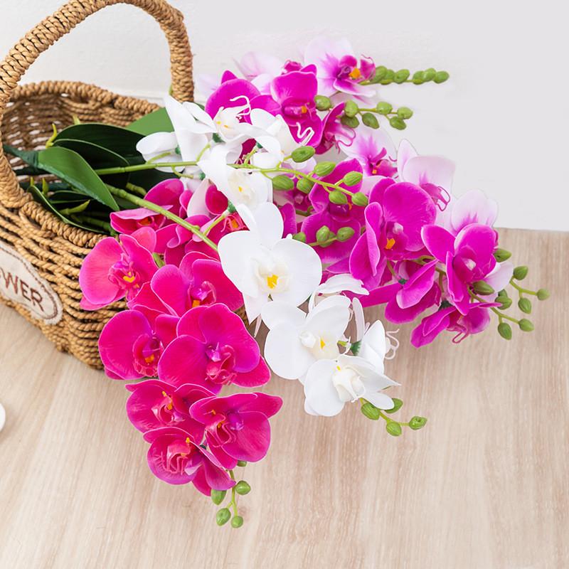 Phalaenopsis Simulation Artificial Flower Room Wedding Decoration Plants Green