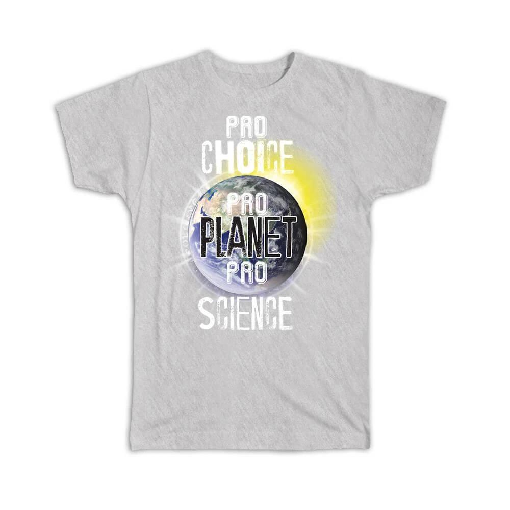 Gift T-Shirt : Pro Planet Saying Nature Protection Poster Earth Eco Friendly S