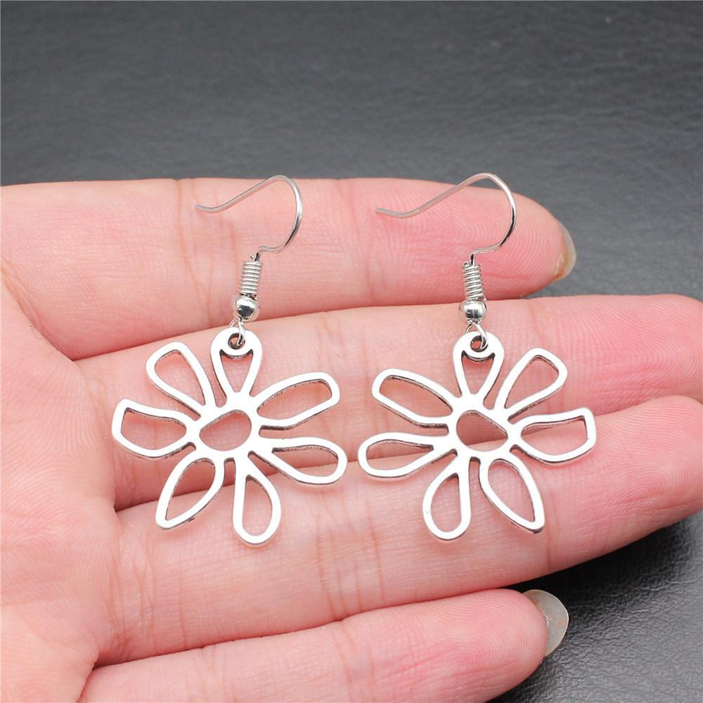 Drop & Dangle Earring Plant Flower Wedding Jewelry FindingsEarring Size 18x19mm QE019