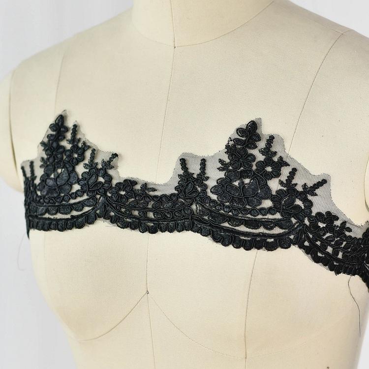 This White Car Bone Lace Lace Accessories, Wedding Headgear Handmade Diy Materials, Fabric Lace Applique