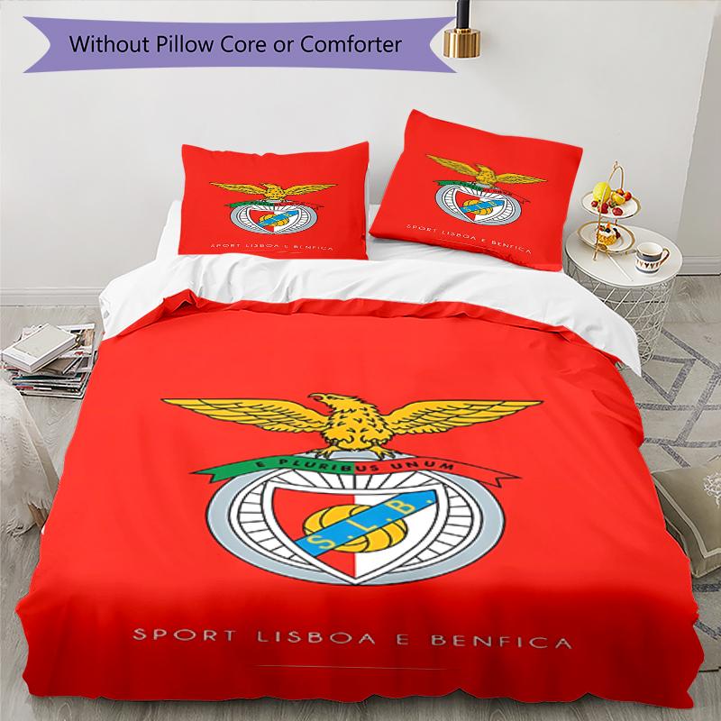 3 шт. С.Л.. Постельное белье Benfica Комплект Пододеяльник Застежка Включает 1 пододеяльник и 2 наволочки, Мягкое и удобное для всех сезонов.