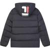 Fila מעיל פוך קצר חדש לחורף גברים מעילים כחול אגדי F11M948909FNV