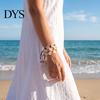 Natural Shell Jewelry for Vacation Handmade Seashell Bracelet, Boho Beaded Adjustable Flexible Rope Bracelets All Sizes Woven String Bracelet