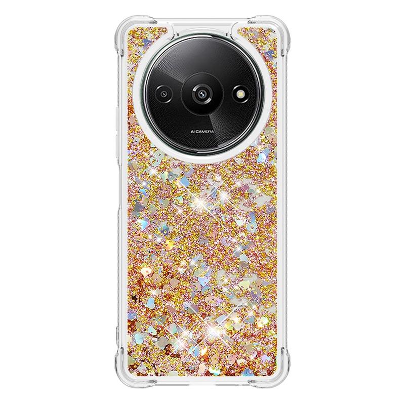 Etui Redmi A3 Dla Xiaomi Redmi A3 Pokrowiec Malowany Wzór Brokat Płynny Piasek Ruchomy Pokrowiec na Xiomi RedmiA3 A 3 Etui na Telefon Funda