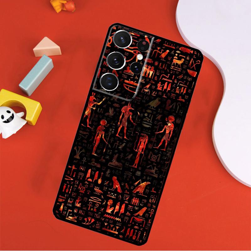 Egypt Egyptian Pharaoh Phone Case For Samsung Galaxy S25 Ultra S9 S10 S20 FE S21 S22 S23 S24 Plus S24 Ultra Cover