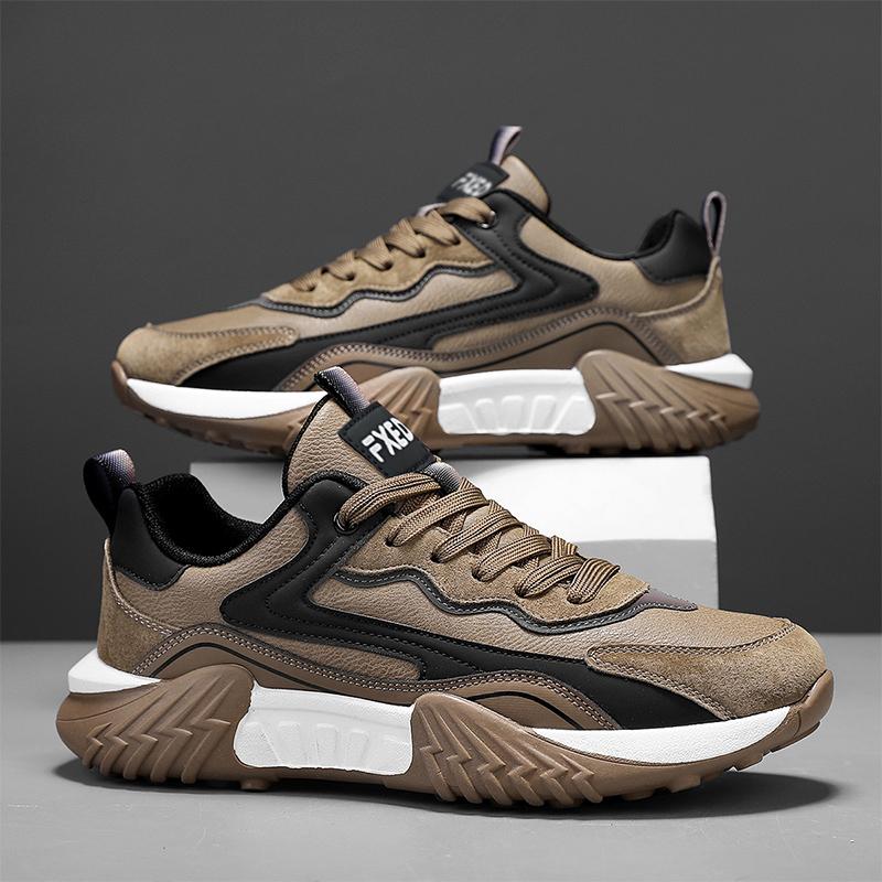 New Thick Soled Slow Running Breathable Outdoor Sports Odor Proof Shock Absorbent Fashion Work Shoes For Men Casual Sneakers