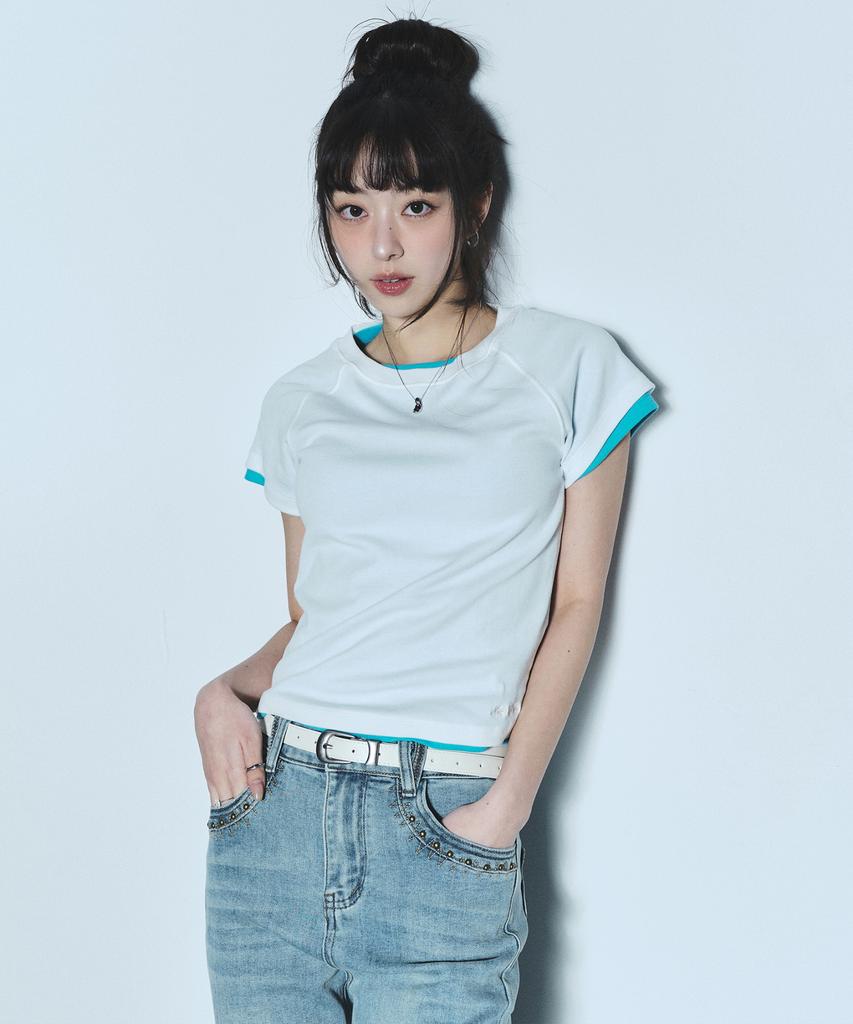 Nigaennikol Stud Bootscut Denim Pants_Blue