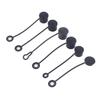 2 Pezzi Coperchio Antipolvere in Silicone Per Spine di Alimentazione Audio di Rete Connettori Speaker Xlr 6.35Mm Tappo Protettivo Impermeabile