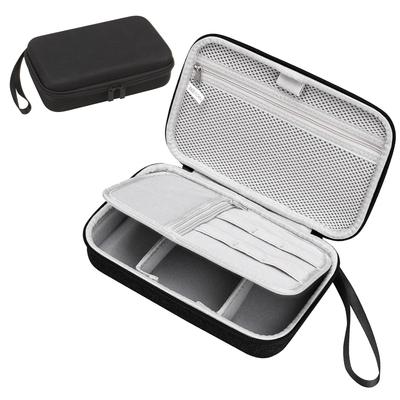 Teskyer Gadget Pouch Large Capacity Hard Case Three-layer EVA Material Storage Mobile Battery Multifunctional USB Memory Earphones Charger PC Cable M)