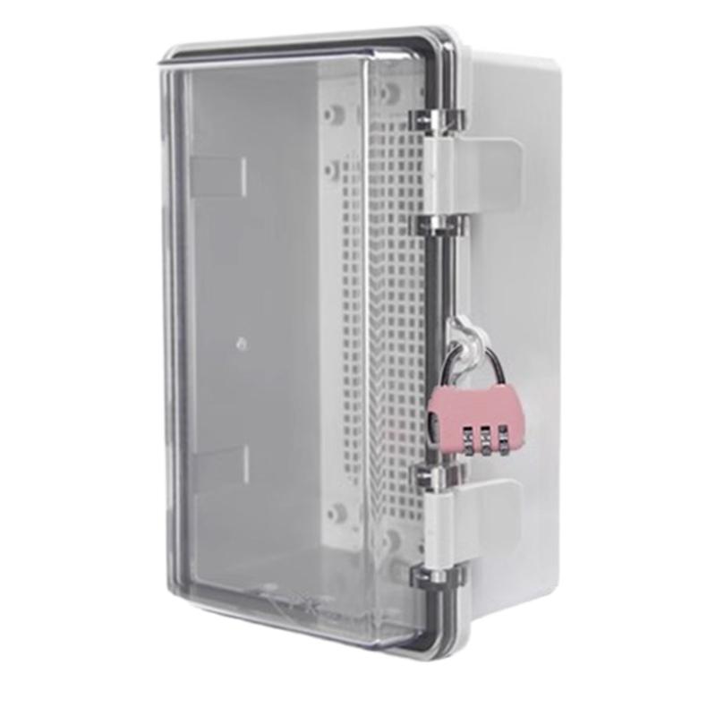 

Strong Water Resistant Electrical Enclosures Lockable Designs Socket Protector with Lock Upgrades for Outdoor Application