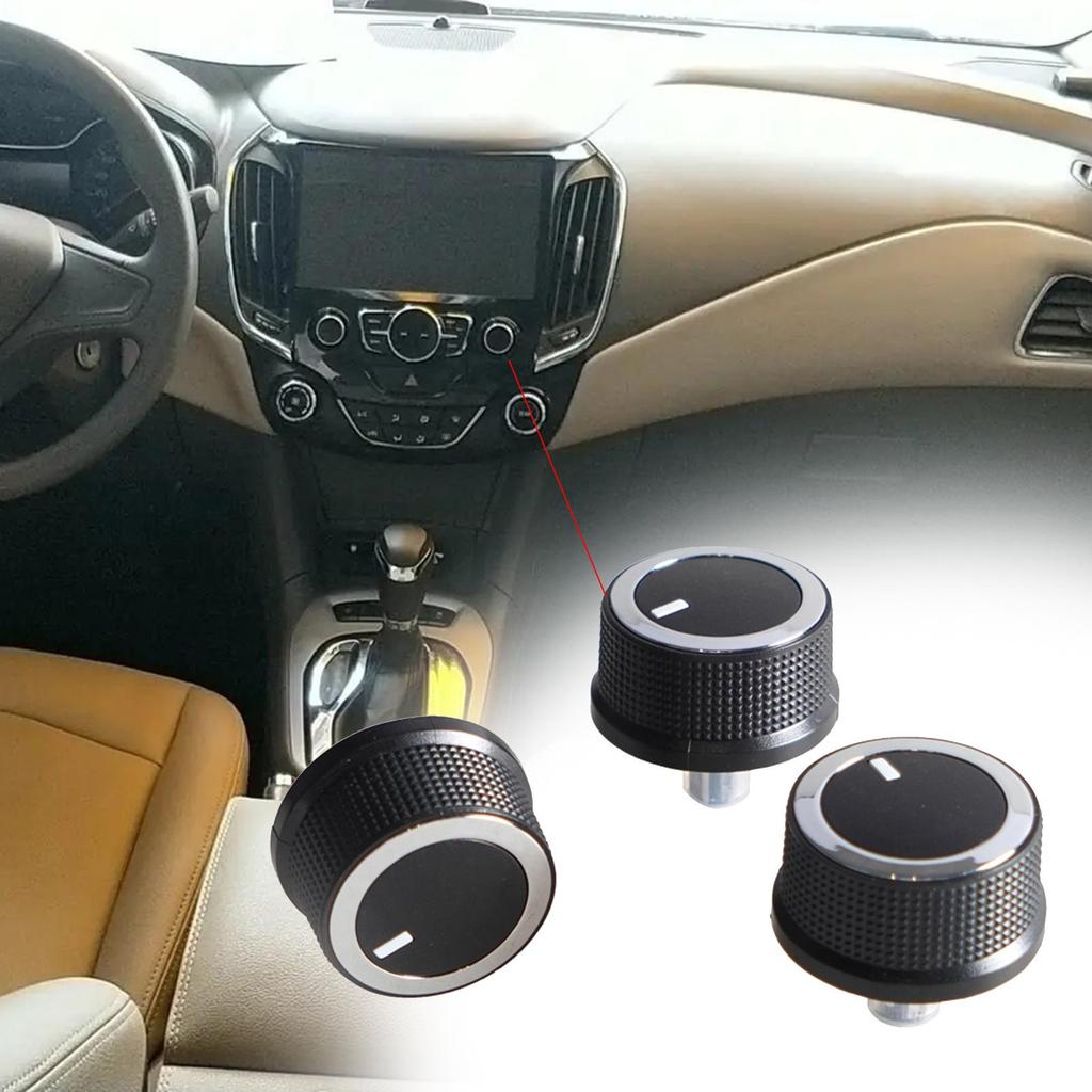 3Pcs Heater A/C Temperature Control Knob 84793085 Components Parts Auto Precise