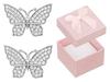 Silver Flower Earrings with Cubic Zirconia Women' Rhodium-Plated Flower Studs