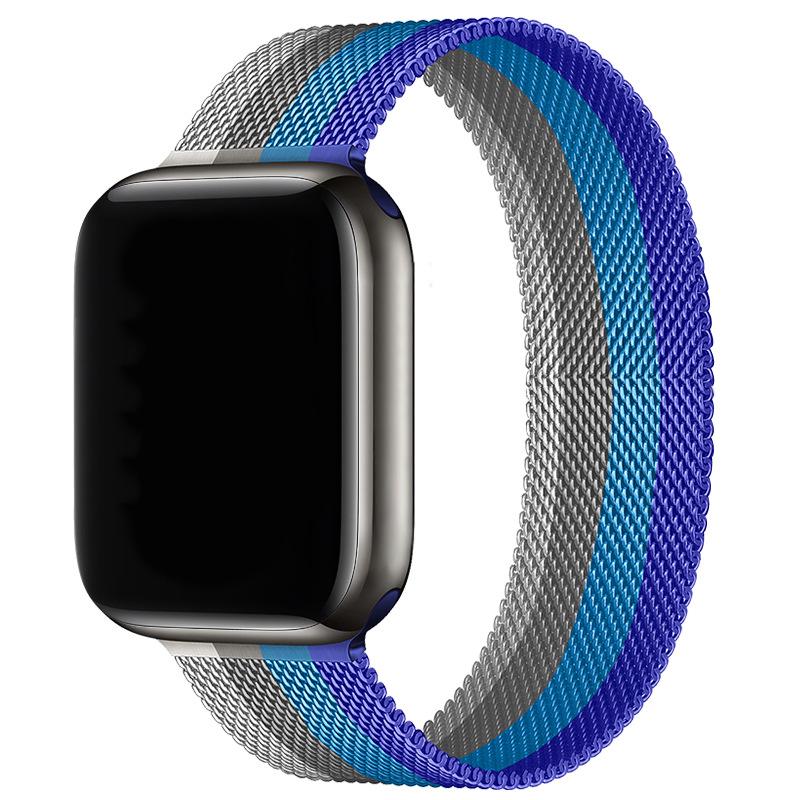 Compatibil cu Apple Watch S10 Brățară Magnetică din Oțel Milanese pentru iWatch 5-9 SE.