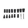 16 Pcs 1 2 Lug Nut Socket Set Non Marring 8 27mm Locking Nut Removal Tool with 2 Center Punches Chrome Vanadium Steel