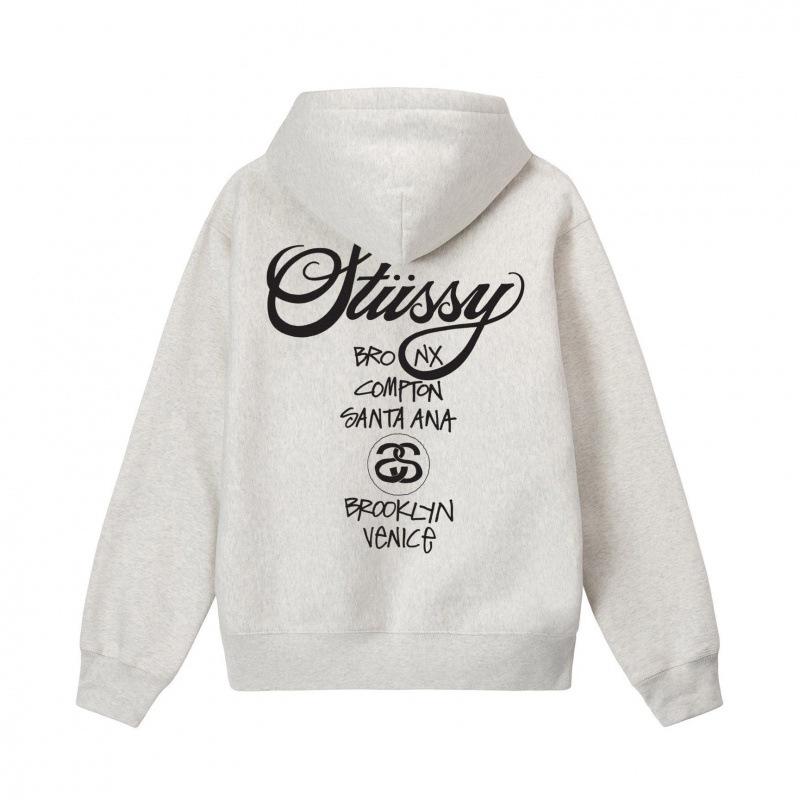 Stussy 2025 Heren Basic Terry Pullover Hoodie, 700g Kwaliteit