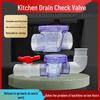 PVC Rückschlagventil für Küchenspülbecken – Rückflusssperre Abwasserrohr Ablauf, Einwegdurchfluss, 50mm, Ideal für Gemüsespülbecken.