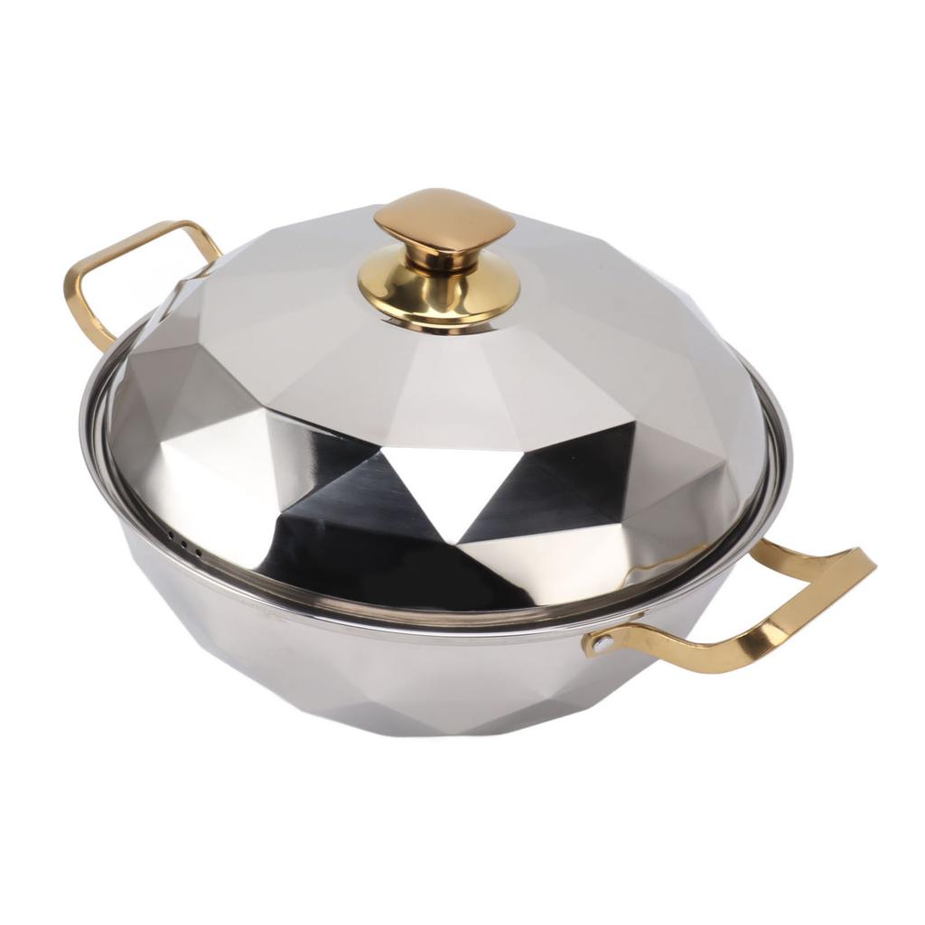 Multipurpose Stainless Steel Steam Pot with Steaming Plate Double Layer for Induction Cooker