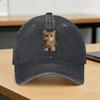 Spring Funny Cute Meowl Cat Owl Viral Internet Trendy Baseball Cap Sun High Quality Print Washed Trucker Hat Sport Snapback Cap