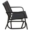 Garden Swing Bench Black 120.5 x 76 x 86.5 cm Textilene & Steel