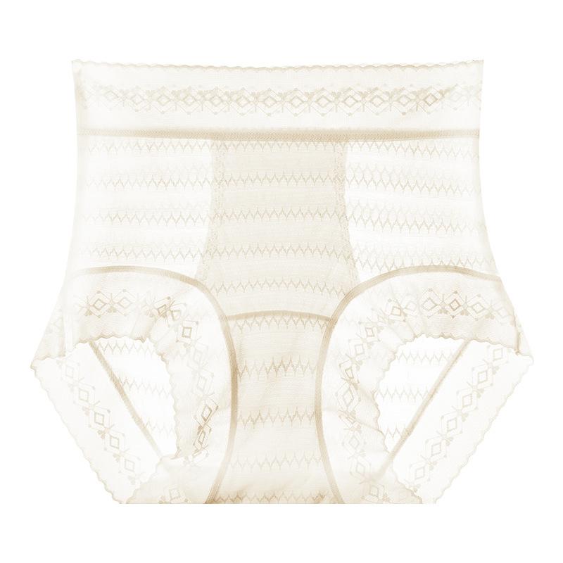 Ladies Summer New Style Pure Sexy Lace Antibacterial Breathable High Waist Triangle Briefs
