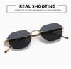 Sleek Rimless Cut-Edge Sunglasses - Stylish Women's Street Style & Sun Protection