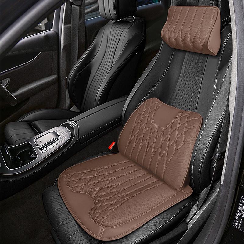All-Season Nappa Leather Car Seat Cushions & Lumbar Supports for Buick Models: Verano, Encore, Regal, GL8, Velite 6, LaCrosse, and E5.