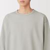 MUJI Waffle Crew Neck AB1OHA6S Smoky Blue S <Circulation> Men's UV-Cut Quick-Drying Long-Sleeve T-Shirt