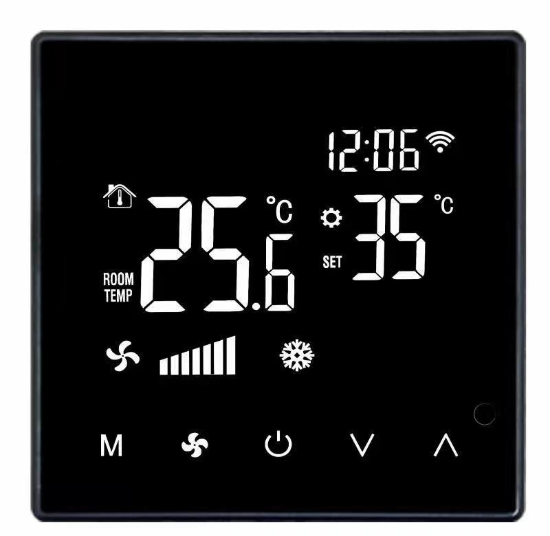Pannello di Controllo Centrale Modbus RTU485 Termostato LCD per Fan Coil Aria Condizionata