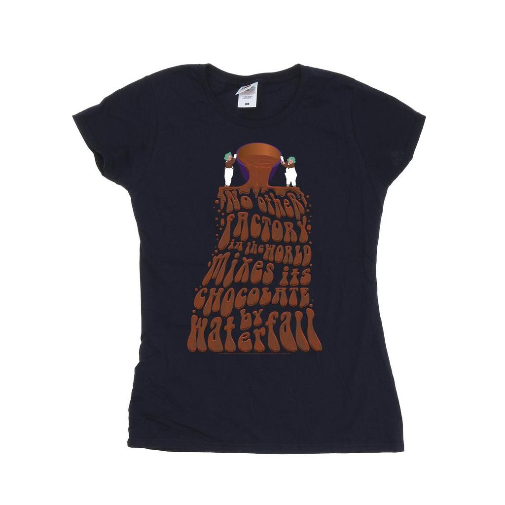 Willy Wonka Womens/Ladies Chocolate Waterfall Cotton T-Shirt