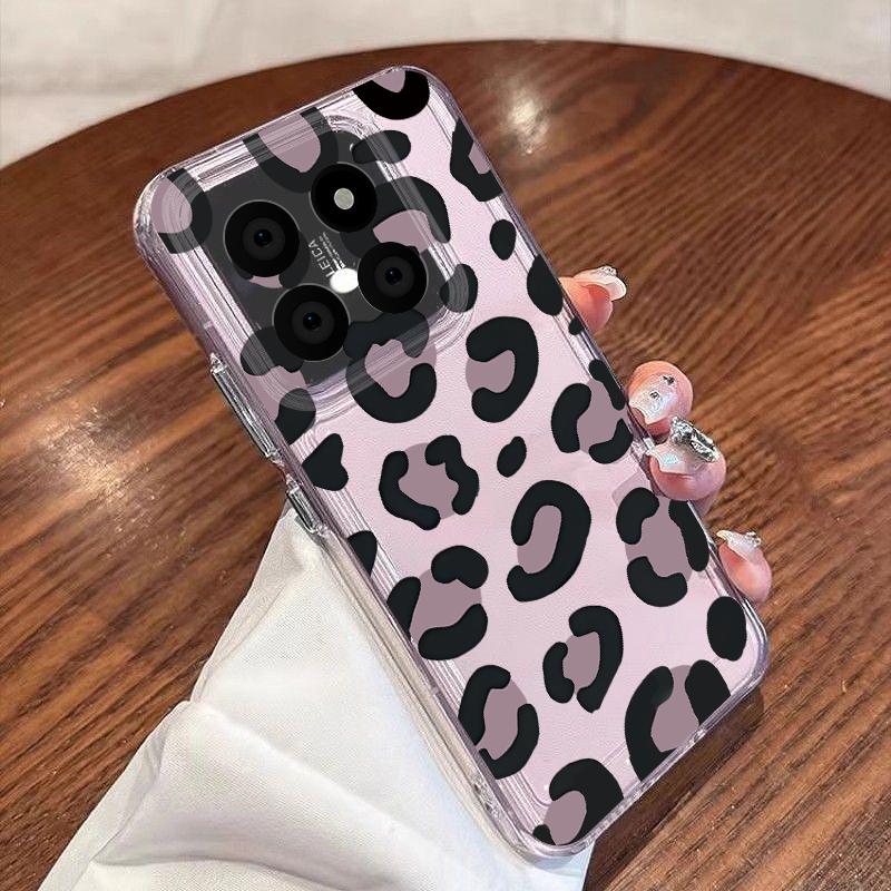Leopard Print Phone Case For Xiaomi Redmi Note 15 Pro 4G Funda Redmi Note 14 13 Pro 5G Clear TPU Silicone Soft Cover