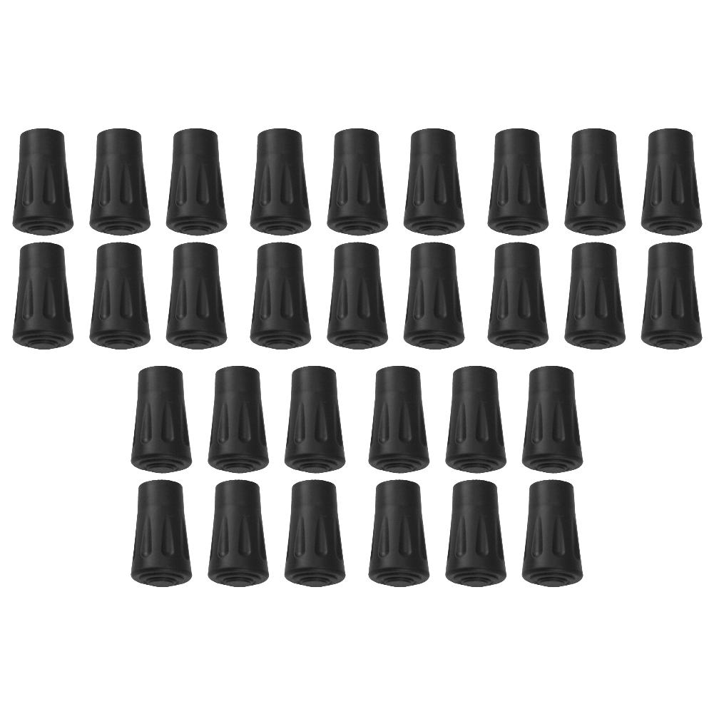 

30/60Pcs Trekking Pole Rubber Tip Non-slip Trekking Sticks Protector Walking Stick Bottom Pads Cover for Outdoor Climbing Hiking
