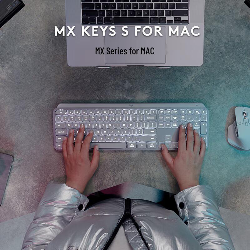 Logitech MX Keys S for Mac Wireless Backlit Keyboard
