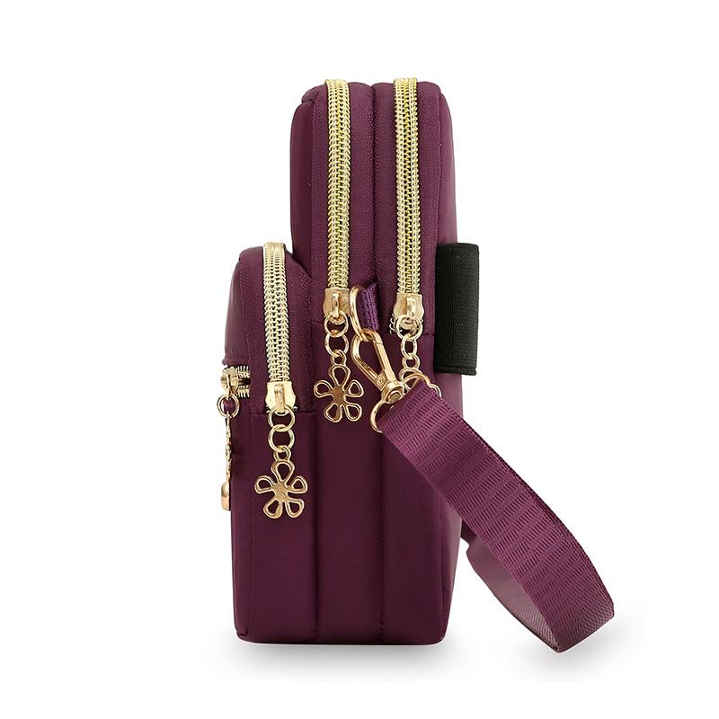 Nye avslappede vanntette crossbody-vesker i nylon for kvinner, messenger-skulderveske, liten damehåndveske til mobiltelefon, lommebøker, sportsveske